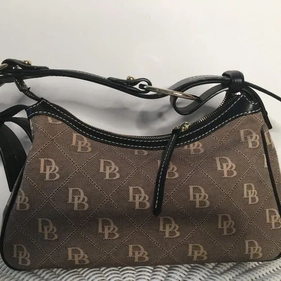 Dooney & Bourke Tan/black Signature Shoulder Bag - Picture 3 of 13